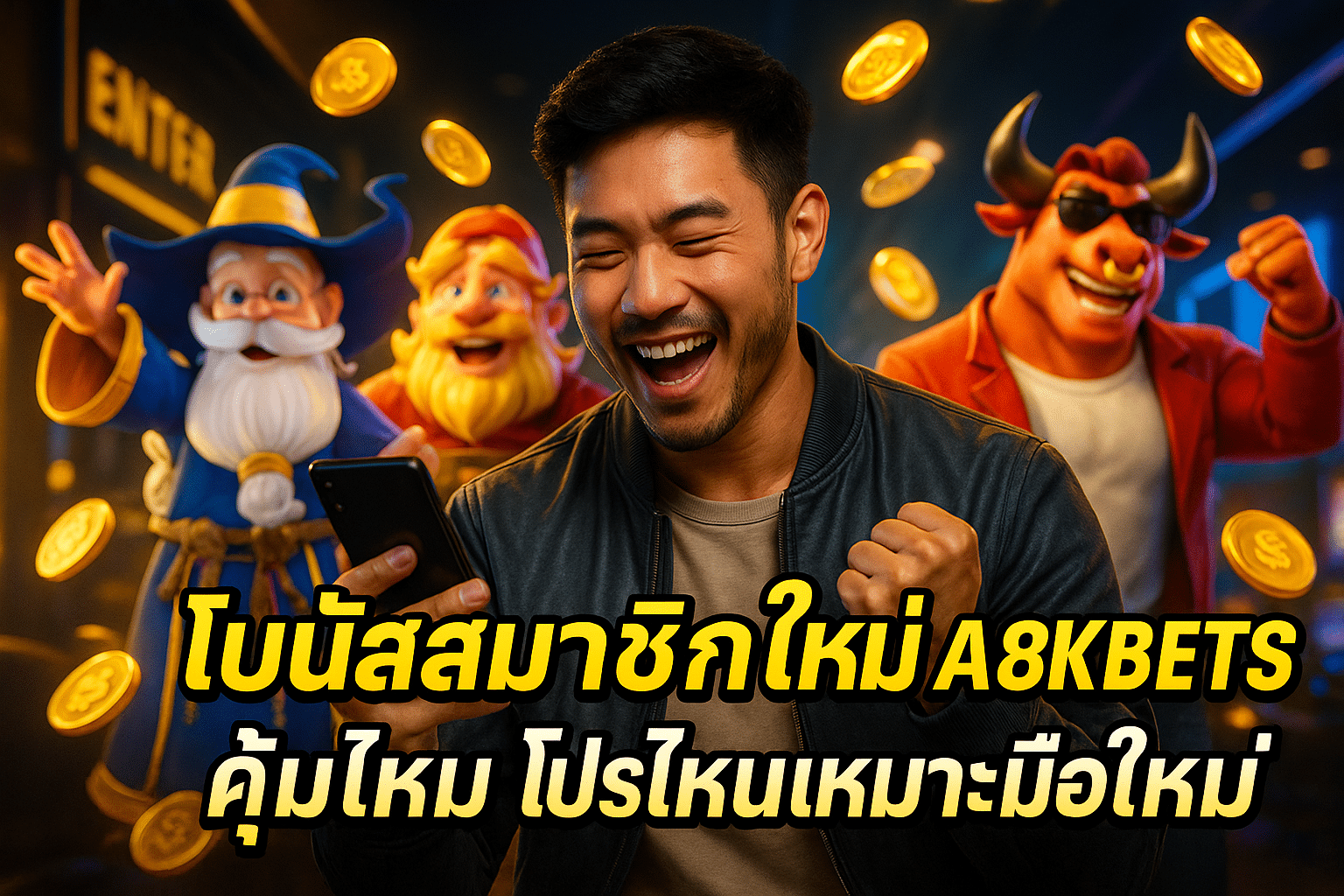 โบนัสสมาชิกใหม่ A8KBETS คุ้มไหม โปรไหนเหมาะมือใหม่